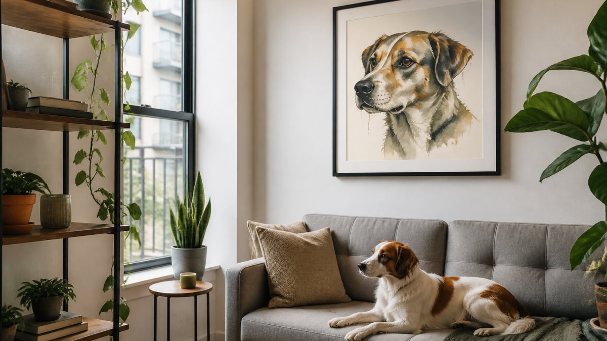 Choose Dog Art for Small Apartments: A Guide