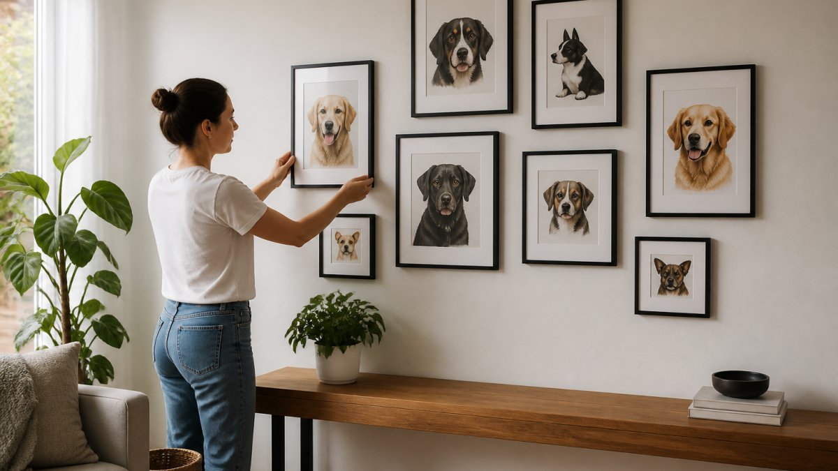 How to Create a Gallery Wall with Dog Prints